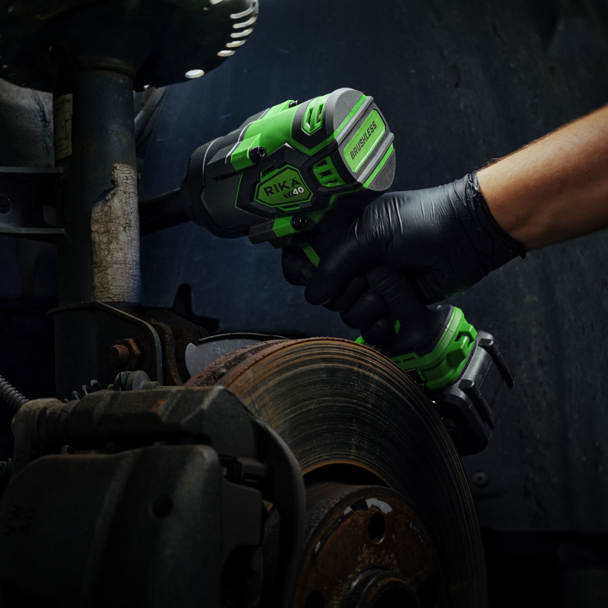 Rikä RK40 40V 1/2in Cordless Mid-Torque Impact Wrench | 1000Nm Nut-Busting Torque | Friction Ring | Brushless Motor | Body Only